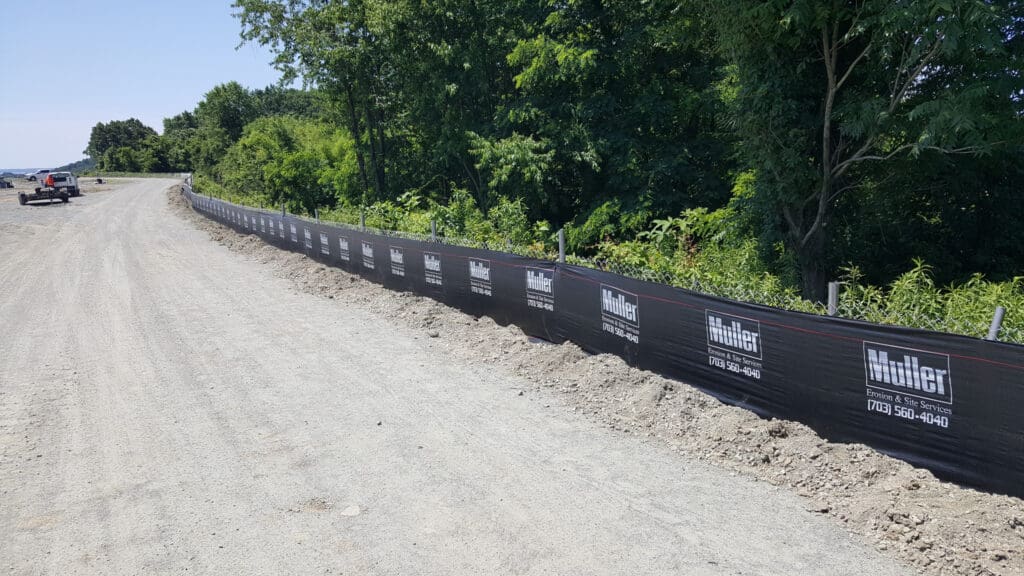 Muller Inc. Silt Fence for Erosion Control 