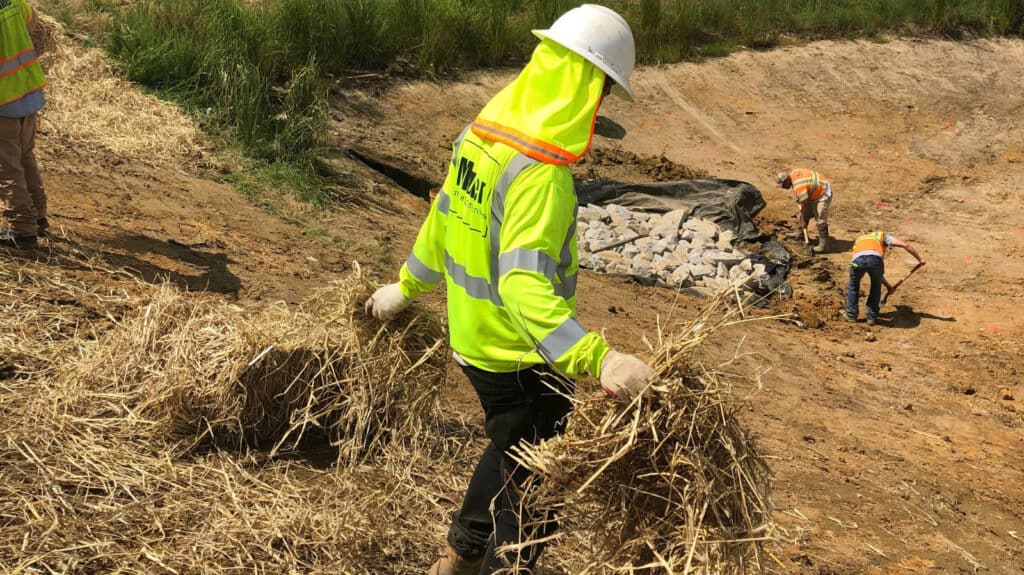 Muller Inc Temporary Seed & Straw Mulching
Erosion Control Services